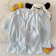 Catman (MiiOW) summer cloud cotton 2025 new three-piece pajamas women's suit sweet and cute, short-sleeved home clothes 9902# Xingxing KT cat M [Suggested 80-100] Jin [Jin equals 0.5 kg] 155-160CM