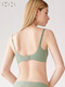 Huxi Aimu Group Vest Style No Size No Mark No Wires Comfortable Thin Bra Underwear Autumn Thin Br Gray Green XS 160 (70A/75A/70B/75B/7