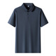 LEE KIDS men's T-shirt summer ice silk POLO shirt collar sports summer lapel short-sleeved men's T-shirt quick-drying polo shirt 12358 black M