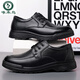 Woodpecker genuine leather casual leather shoes for men's soft bottom layer cowhide daddy's shoes black four seasons 6627 38