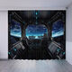 
Youguan 3D three-dimensional technology-sensing curtains for boys bedroom Internet cafe partition curtains ktv bar Internet cafe e-sports hall blackout curtains 10 (12099) hook model 3.5m wide 1 piece/height customization please note