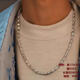 DL 1998 Fat Dong Lai same style platinum necklace men cool and handsome platinum pt950 platinum necklace pendant pt999 platinum model 62CM