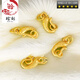 XPEL18k gold bracelet buckle head button connector accessories pearl necklace buckle clip buckle k gold DIY gold pendant buckle Phoenix buckle 6.5*16mm* ring 6mm