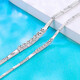 Pavilion platinum bracelet for women Pt950 platinum bracelet diamond effect jewelry jewelry birthday gift Valentine's Day girlfriend about 4.55-4.75 grams long about 15.5+1.5c