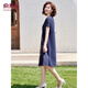 
Yu Zhaolin's mother dress summer short-sleeved dress middle-aged and elderly women's skirt Y232Q1424