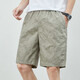 
Dancing with the wolf Summer shorts for men pure cotton solid color casual pants outside wearing men's loose and simple five-point pants men's pants 9215 Navy Blue 3XL