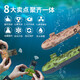 Happy Plus sous-marin de télécommande sous-marin Children's Electric Toy Boy Simulation Model Black Technology Warship Submarine