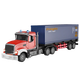 Camion à télécommande Zhouge, camion super grand, remorque de charge, camion à plats, camion à conteneurs, véhicule électrique pour enfants transport, roule à six voies à six voies à long terme, alimentation à trois électriques haut de gamme pendant environ 90 minutes