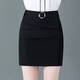 S.SOFEA high waist short skirt makes you look slim and versatile professional black black 9906 3XL 130-140Jin [Jin equals 0.5 kg]