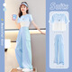 
Pitt Pitts Girls Summer Suit 2025 New Children's Sports Short Sleeve Trendy Summer Summer Clothes Big Children's Summer Clothes 18908 Gradient Blue 15262 Fantasy Color 170 cm