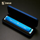 Swan (SWAN) polyphonic harmonica 24-hole beginners C-tune advanced adult professional playing instruments Children's school season gift Jazz black