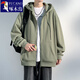 Woodpecker (TUCANO) spring and autumn hooded sweatshirt men's trendy American heavy jacket men's young couple casual loose tops men's clothing QCC-B502-FK693 Black XL
