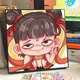 Light suit mon souhait Nezha Painting Board Nezha 2: Demon Child Can Haidiy Remplissage Coloriage Color Paint Cartoon dessiné à la main Ao Bing Decorative Painting Hy14381 80 * 80cm Cadre intérieur en bois massif épaisseur + cadre extérieur décoratif (