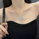 Fat Donglai's same platinum pendant women's French jewelry Sunflower PT950 color necklace light luxury niche 1 Sunflower necklace platinum gold