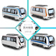 IGIFTFIRE Suzhou Metro Q version train model alloy train locomotive static boy toy children's car gift Line 11 + display box