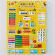 Conseil de cognition météorologique pour enfants mon petit calendrier Board magnétique English Learning Wall Chart Mois de semaine Aid d'enseignement Mot Blue English Magnetic Wall Chart 41 ACCESSOIRES