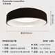 Clcey unter der Clcey Light Deckenleuchte LED LED Wohnzimmer Leicht Schlafzimmer einfache moderne Esskronleuchter HHXZ35276527 36W HHXZ3527 Weiß 36W