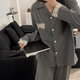 Hualin Mode Frauenpyjamas Frühlings- und Herbst-Spitzen-Langarm-Heimkleidung Zwei-teiliger Set E6621 175 L [95-110jin [Jin gleich 0,5 kg]]]