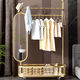 Verdickte bodengehende Kleiderbügel super dicke Schlafzimmer Haushalt drehen Ganzkörper-Dressing-Spiegel Multifunktion leichter luxuriöser Kleiderbügelbodenstil Gold GOLGS GOLSE MIT MILROR 100 CM