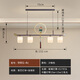Manzhan Nuevo restaurante chino Chandelier Estilo chino Lámpara de té Zen Bar Lámpara de té Lámpara 2025 NUEVA Lámpara de Zhongshan 9901-4c