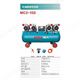 Compresseur d'air sans huile Boda Hauvaise pompe à air pompe à air Pompe à air silencieux Filtre à contre-disque accessoires de moteur MC2-1 MC2 Tête 1390W