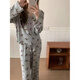 Pushui Fangfang Mickey Ice Silk Pajamas Women's Long Sleeve Sweet Home Clothing zd-728-101# Cartoon Mickey 180 XL