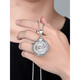 Pavilion PT950 platinum time-returning Guanyin pendant men's 950 platinum transfer rotating tag pendant, small size 28.48g, diameter 38mm, thickness 5mm