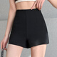 Smart Air schwarze Shorts Damenanzug elastische Oberbekleidung enge Hüfthose 2025 Sommer vielseitiges Abnehmen hohe Taille Hot Girl Hotpants schwarz M
