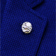 
Spartan men's brooch suit brooch mechanical silver/gold plated gold collar pin suit punk corset buckle silver movement brooch + cufflink set