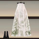 GTYUWVG Mint Green Mambo Style New Chinese Hanfu Top Dress Women's 2025 Spring and Summer New Chinese Style Horse Mask Skirt Set 1289 Pink Horse Mask Skirt Single 3XL Recommended 160-180Jin [Jin equals 0.5 kg]