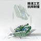 
Deformed tank robot fingertip spinning children's creative mecha simulation decompression and venting finger toy [Silver] Deformed tank spinning