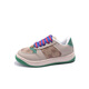 Ziweiqi Kinderschuhe und Sneaker 2025 Frühling Neue Jungenschuhe für Mädchen Mesh atmungsaktives Brett Koreanische Version Freizeitschuhe Trend V826 Brown 23: 14 cm