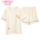 Pyjama modal pour les femmes en été, nouveaux shorts en coton pur, un style mignon d'été mignon et doux peut être porté à l'extérieur des vêtements maison YZ-9892 9885 l recommandés 100-120jin [Jin est égal à 0,5 kg]