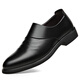 Zapatos para hombres de carpintería de carpintería 2025 String y otoño Toe British Business British Cuero Zapatos de cuero para hombres Bodas Estándar Negro Estándar 6189 37