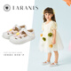 
Tylanis summer new toddler shoes toe children's sandals hollowed out baby girl soft sole Mary Jane shoes non-slip white/pink 21