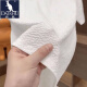 Kangaroo (DAISHU) ice silk short-sleeved T-shirt for men's summer high-end trend 2025 new European men's thin top half-sleeved T-shirt 1105 white M 95-110