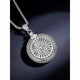 Pavilion PT950 platinum time-returning Guanyin pendant men's 950 platinum transfer rotating tag pendant, small size 28.48g, diameter 38mm, thickness 5mm