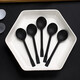 Disposable dessert spoon, individually packaged, takeaway packaged beetle spoon, thickened ins plastic cake spoon, edible black beetle spoon, 50 pieces/individually packaged