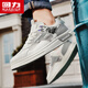 Warrior men's shoes summer versatile mesh shoes men's breathable casual shoes men's L758N white gray 43