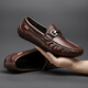 Belle-Ta-Serie Brand Herrenschuhe Hohlbohne Doodle Schuhe Echtes Leder Männer 2025 Sommer neuer Stil Atmungsaktives weiches Leder Sohle ein Fuß Pedal Flaggschiff offizielles Geschäft 9905 Black 40