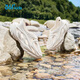 
361 children's hole shoes 25 summer men and women middle-aged children breathable soft and elastic water and land, one foot to pedal beach sandals white 38