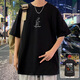 Changluzhu reines Baumwoll-T-Shirt-T-Shirt Herrenmarke Casual Lose Round Neck Kurzarm Jungen Teenager Sommer Neues, vielseitiges T-Shirt 3892 Grau 2xl ca.