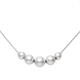 Shengbei 6A almost flawless perfect circle Aurora 5-8mm seawater Akoya smile chain gypsophila clavicle chain sterling silver k gold chain k gold chain seawater akoya pearls