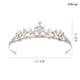 Jingli Jingda Crown Tiara for Women High-end 2025 Bridal Crown Goddess Hair Accessories Birthday Gift for Women Exquisite, High-Grade and Practical Flower Sparkling Diamond Zircon Crown High-end Gift Box