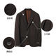 JDV (J.D.V) JDV Clothing masculin 2025 Mall de magasinage avec le même café du premier et d'été pour la veste de costume à collier de gaufre masculin L 180 / 96A