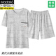 
Modal pure cotton pajamas men's 2025 summer new style teen short-sleeved shorts summer casual home clothing set Q13803 L