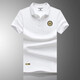 Camisa de manga corta para hombres de Armani Summer Camiseta de solapa informal de la solapa de hierro sin hierro para hombres AM701 Lapa negra 4xl Peso de referencia 185-210Jin [Jin equivale a 0.5 kg]