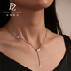 Duozun pt950 platinum necklace women's snake-shaped necklace clavicle chain platinum necklace women's snake year animal year gift set chain for women 7.97 g platinum snake-shaped necklace