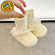 G. Duckkids Spring and Automne Baby Chaussures de 0 à 1 ans Bébé Soft Sole Prévention de la perte 6-12 mois Chaussures et chaussettes Princess Beautiful 12 Longueur intérieure CM