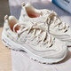 SKECHERS DLITES Series Strap Dad Shoes Sports Sports Sports White White Altura que aumenta los zapatos 896155 Silver 11979-WSL Spot 39